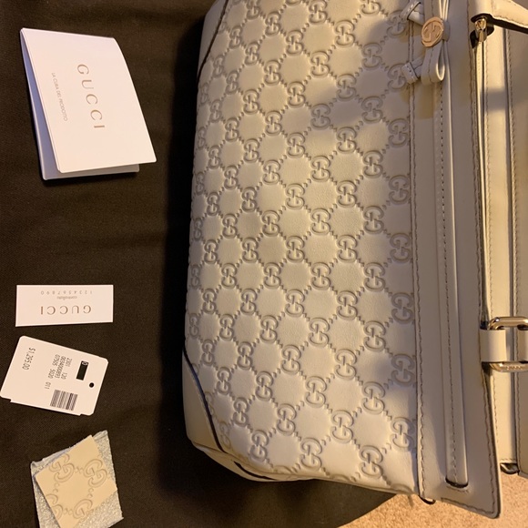 Authentic Gucci Guccissima Mayfair Off White Tote - Picture 5 of 9
